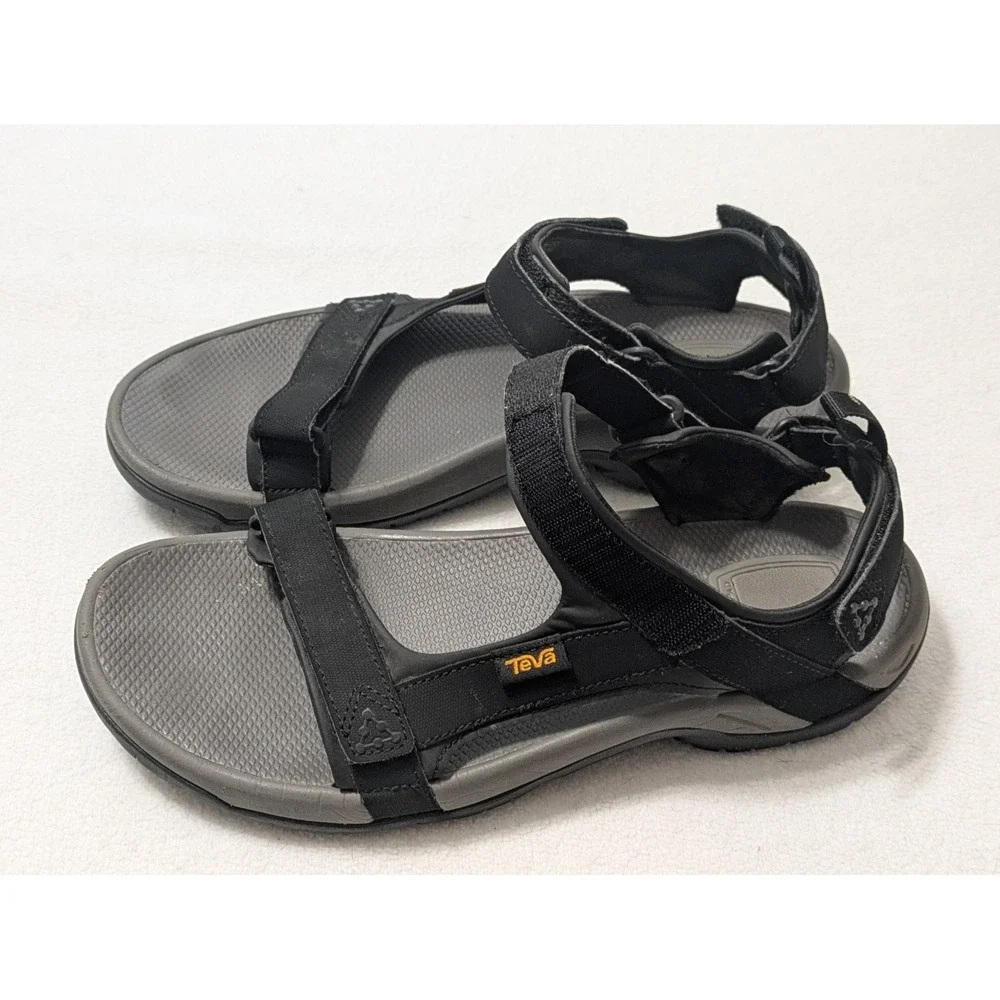 Teva Meacham Hiking Sandals Men's Black Open Toe Size 12